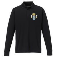 Cake And Milk Performance Long Sleeve Polo