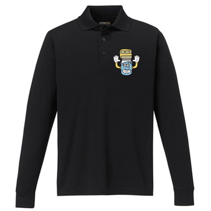 Cake And Milk Performance Long Sleeve Polo