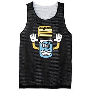 Cake And Milk Mesh Reversible Basketball Jersey Tank