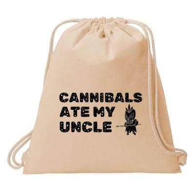 Cannibals Ate My Uncle Joe Biden Saying Funny Trump 2024 Drawstring Bag