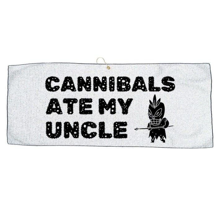 Cannibals Ate My Uncle Joe Biden Saying Funny Trump 2024 Large Microfiber Waffle Golf Towel