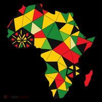 Colourful Africa Map Cloth Gift For African Lover Flatbill Hat