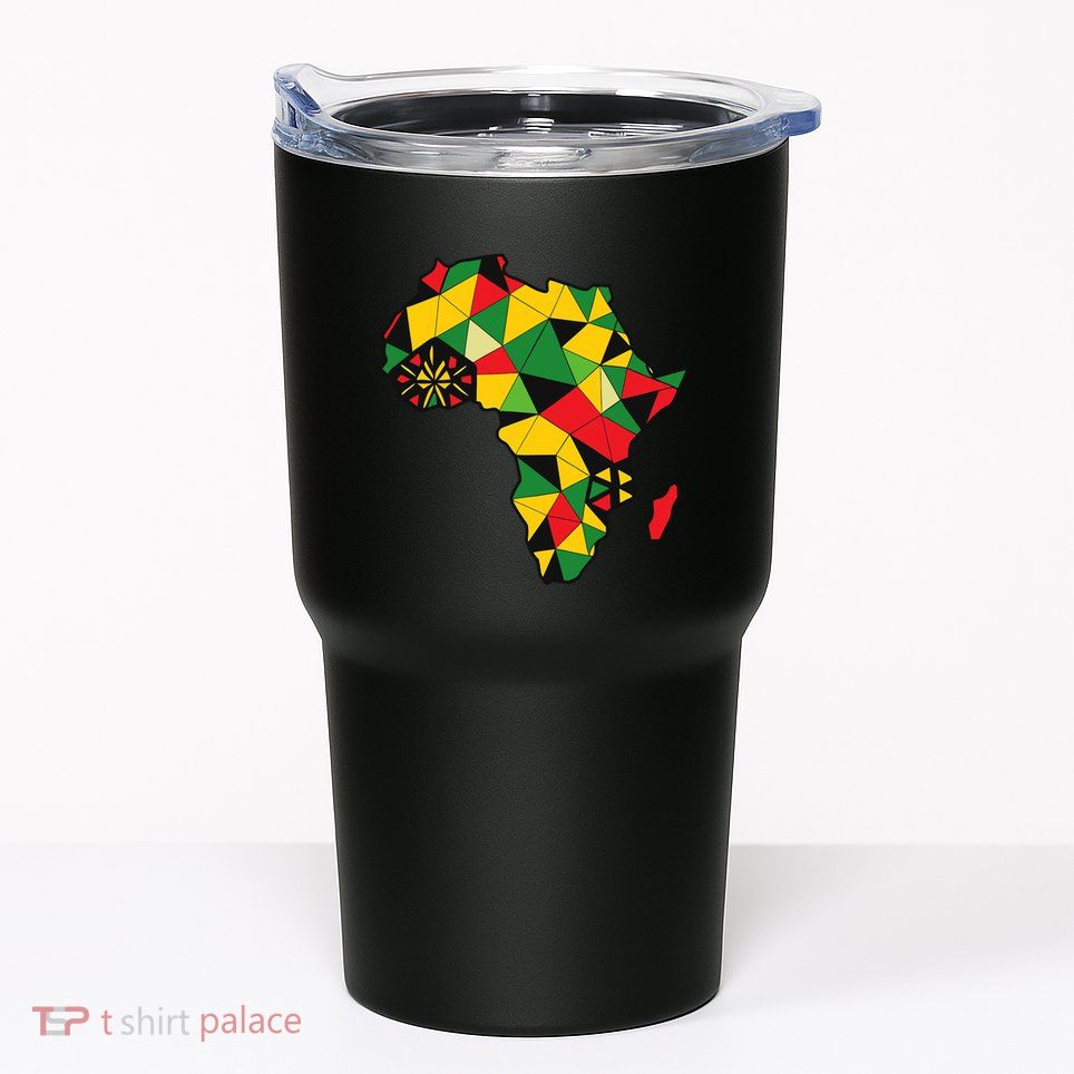 Colourful Africa Map Cloth Gift For African Lover Tumbler