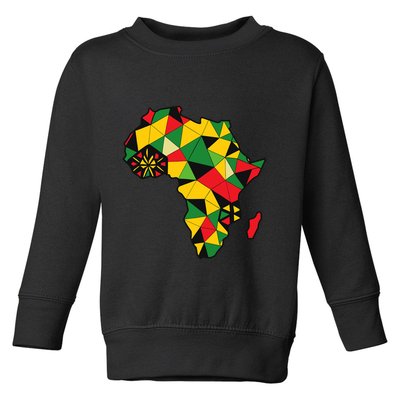 Colourful Africa Map Cloth Gift For African Lover Toddler Sweatshirt
