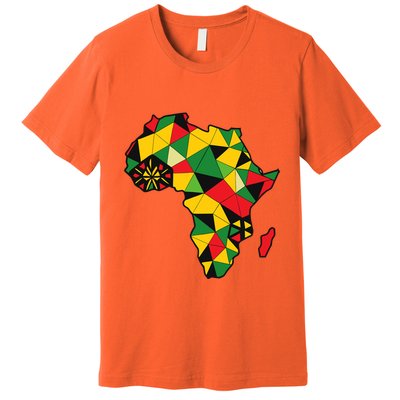 Colourful Africa Map Cloth Gift For African Lover Premium T-Shirt