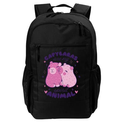 Capybaras Are My Spirit Animal Rodent Lover  Daily Commute Backpack