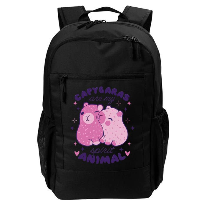 Capybaras Are My Spirit Animal Rodent Lover  Daily Commute Backpack