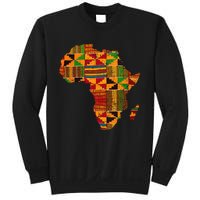 Cool Africa Map Kente Cloth Gift For African Lover Sweatshirt