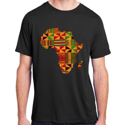 Cool Africa Map Kente Cloth Gift For African Lover Adult ChromaSoft Performance T-Shirt