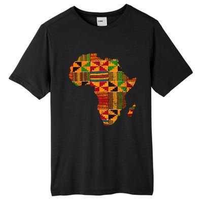 Cool Africa Map Kente Cloth Gift For African Lover Tall Fusion ChromaSoft Performance T-Shirt