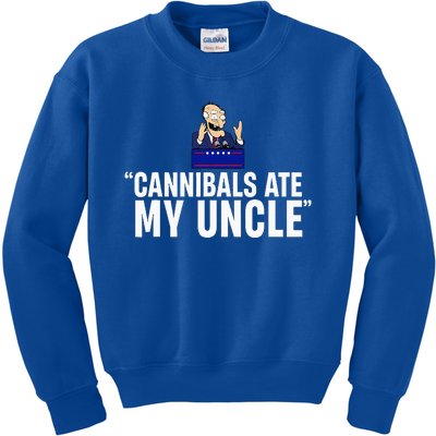 Cannibals Ate My Uncle Biden Trump Kids Sweatshirt