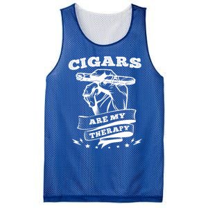 Cigars Are My Therapy Cigars Smoker Smiking Cigar Gift Mesh Reversible Basketball Jersey Tank