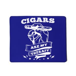 Cigars Are My Therapy Cigars Smoker Smiking Cigar Gift Mousepad