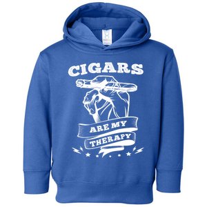 Cigars Are My Therapy Cigars Smoker Smiking Cigar Gift Toddler Hoodie