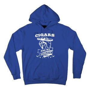 Cigars Are My Therapy Cigars Smoker Smiking Cigar Gift Tall Hoodie