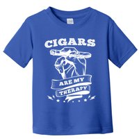 Cigars Are My Therapy Cigars Smoker Smiking Cigar Gift Toddler T-Shirt