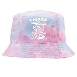 Cigars Are My Therapy Cigars Smoker Smiking Cigar Gift Tie-Dyed Bucket Hat