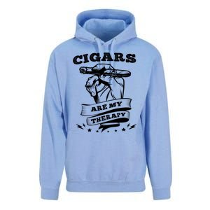 Cigars Are My Therapy Cigars Smoker Smiking Cigar Gift Unisex Surf Hoodie