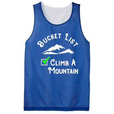 Climb A Mountain Gift Mesh Reversible Basketball Jersey Tank