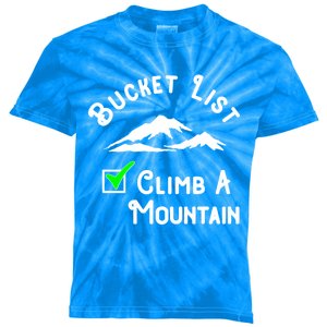 Climb A Mountain Gift Kids Tie-Dye T-Shirt