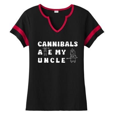 Cannibals Ate My Uncle .Png Ladies Halftime Notch Neck Tee