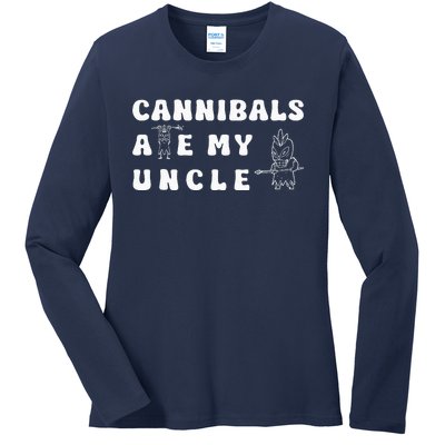 Cannibals Ate My Uncle .Png Ladies Long Sleeve Shirt