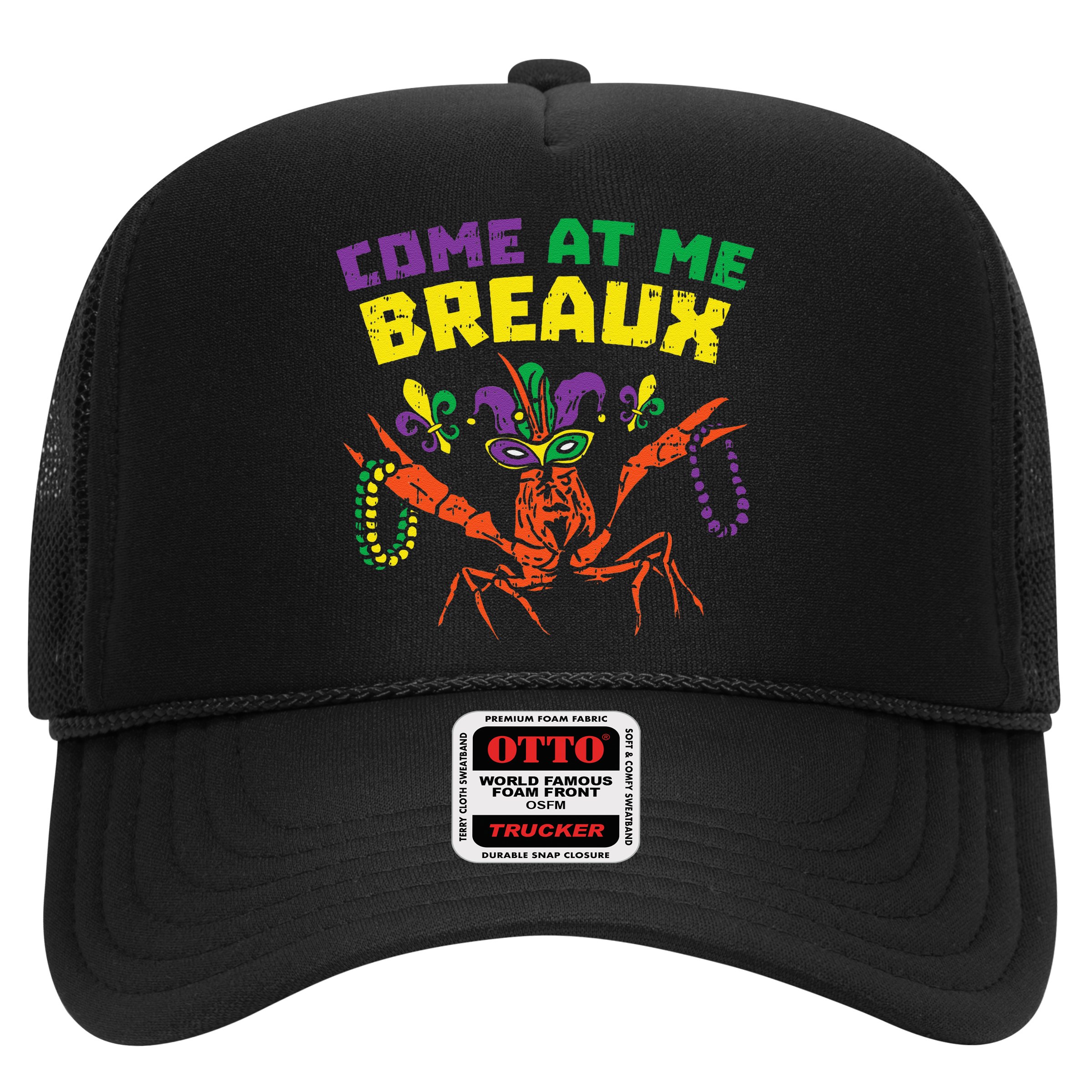Come At Me Breaux Crawfish Beads Funny Mardi Gras Carnival (1) Hat