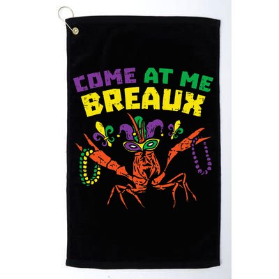 Come At Me Breaux Crawfish Beads Funny Mardi Gras Carnival (1) Golf Towel