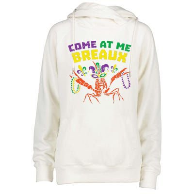 Come At Me Breaux Crawfish Beads Funny Mardi Gras Carnival (1) Womens Funnel Neck Pullover Hood