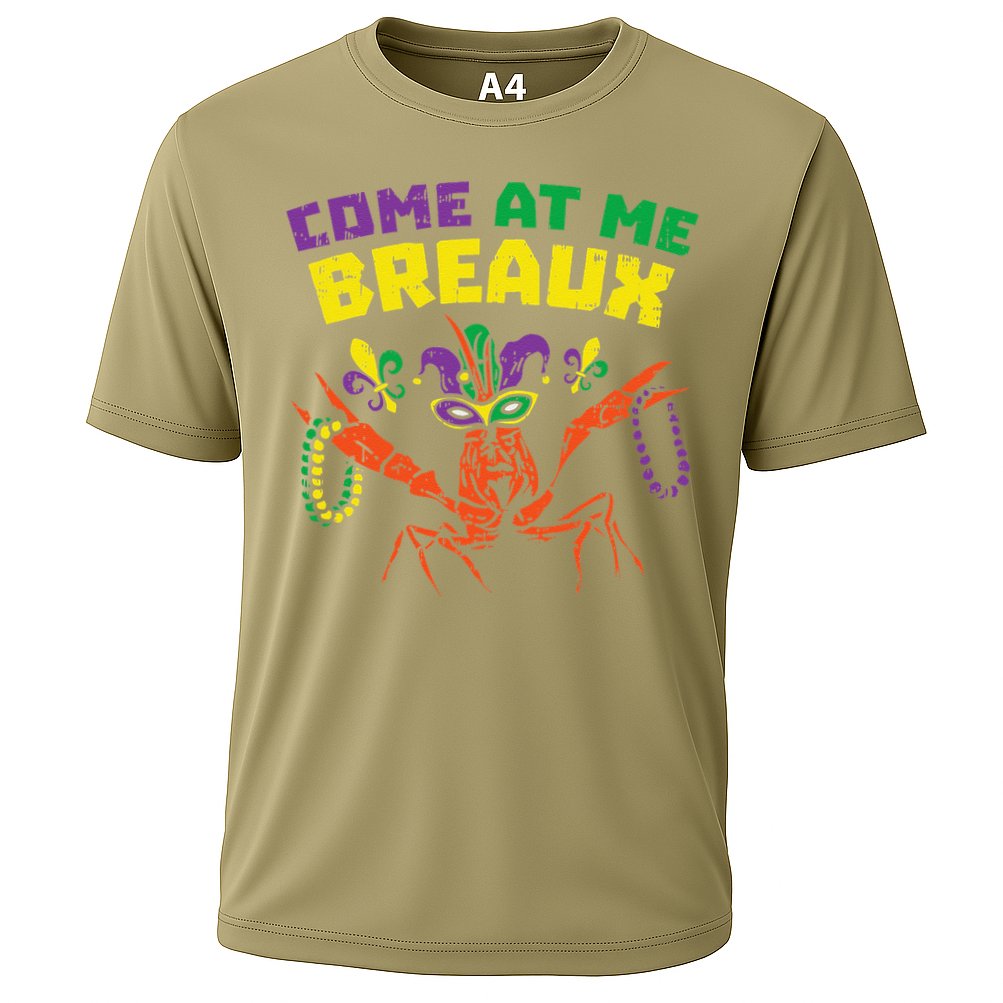 Come At Me Breaux Crawfish Beads Funny Mardi Gras Carnival (1) Cooling Performance Crew T-Shirt