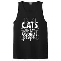 Cats Are My Favorite People Cat Cat Mom White Cat Premium PosiCharge Competitor Tank