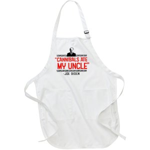 Cannibals Ate My Uncle Funny Joe Biden Full-Length Apron With Pockets