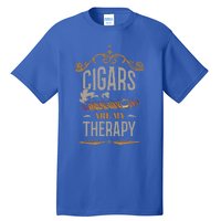 Cigars Are My Therapy Funny Vintage Cigar Gift Tall T-Shirt