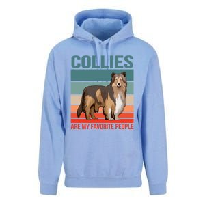 Collies Are My Favorite People Dog Owner Collie Gift Unisex Surf Hoodie