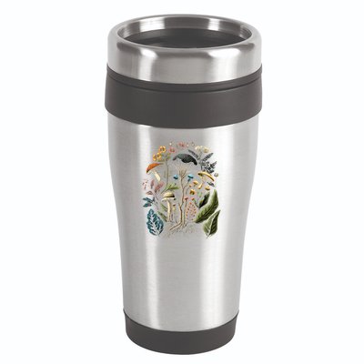 Cottagecore Aesthetic Mushrooms And Plants 16oz Travel Tumbler