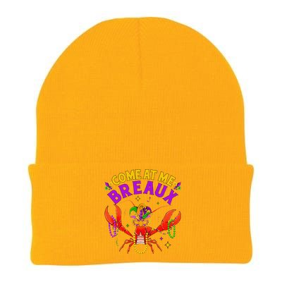 Come At Me Breaux Crawfish Beads Funny Mardi Gras Carnival Knit Cap Winter Beanie