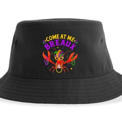 Come At Me Breaux Crawfish Beads Funny Mardi Gras Carnival Sustainable Bucket Hat