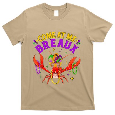 Come At Me Breaux Crawfish Beads Funny Mardi Gras Carnival T-Shirt