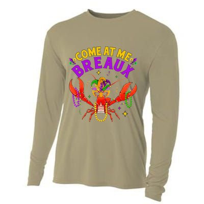 Come At Me Breaux Crawfish Beads Funny Mardi Gras Carnival Cooling Performance Long Sleeve Crew