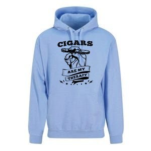 Cigars Are My Therapy Smoker Unisex Surf Hoodie