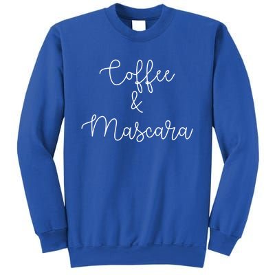 Coffee And Mascara Script Cursive Gift Meaningful Gift Sweatshirt