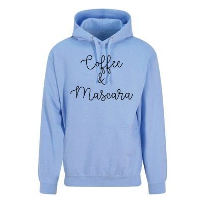 Coffee And Mascara Script Cursive Gift Meaningful Gift Unisex Surf Hoodie