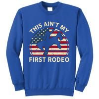 Cowboy Aint My First Rodeo Western Horse Sweatshirt