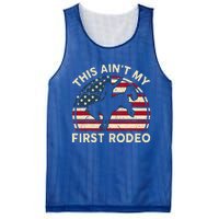 Cowboy Aint My First Rodeo Western Horse Mesh Reversible Basketball Jersey Tank