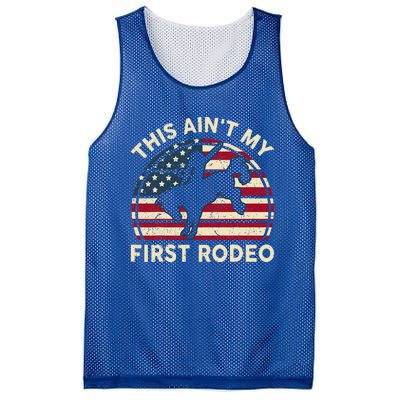 Cowboy Aint My First Rodeo Western Horse Mesh Reversible Basketball Jersey Tank