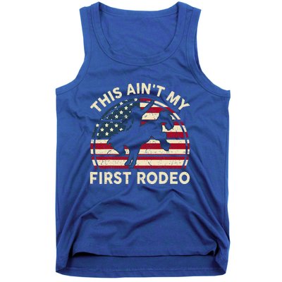 Cowboy Aint My First Rodeo Western Horse Tank Top