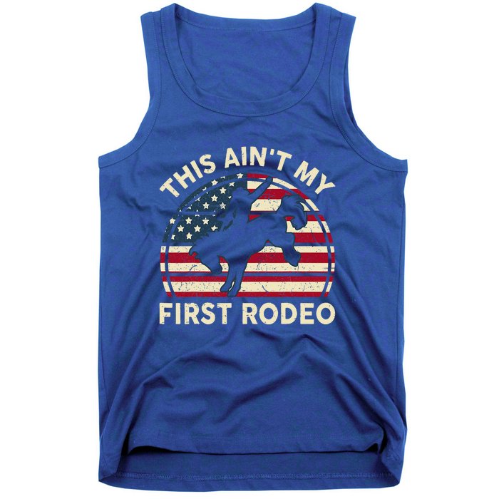 Cowboy Aint My First Rodeo Western Horse Tank Top