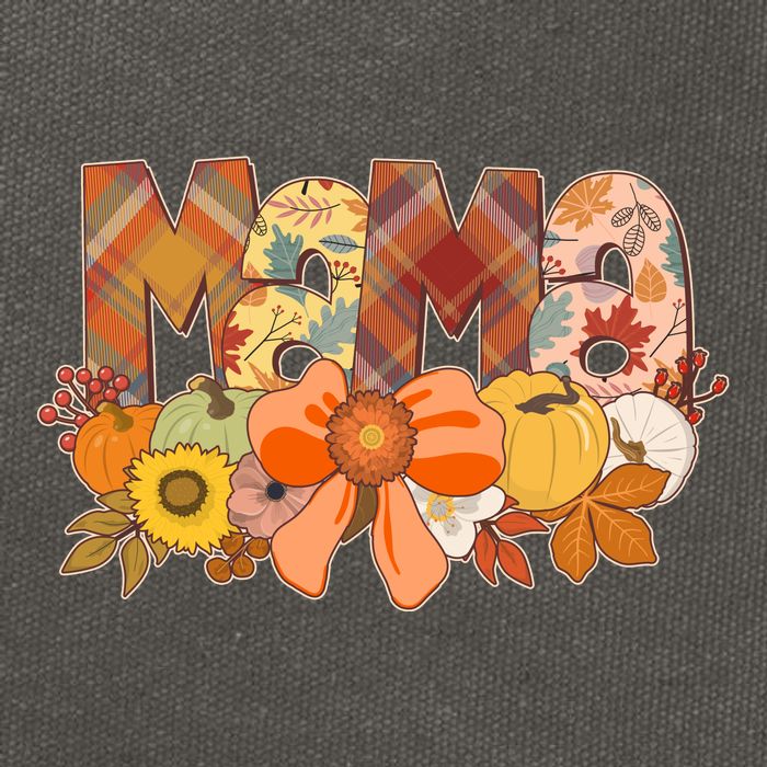 Cute Autumn Mama Fall Lover Cotton Canvas Backpack