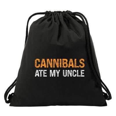 Cannibals Ate My Uncle Biden Vinatge Drawstring Bag
