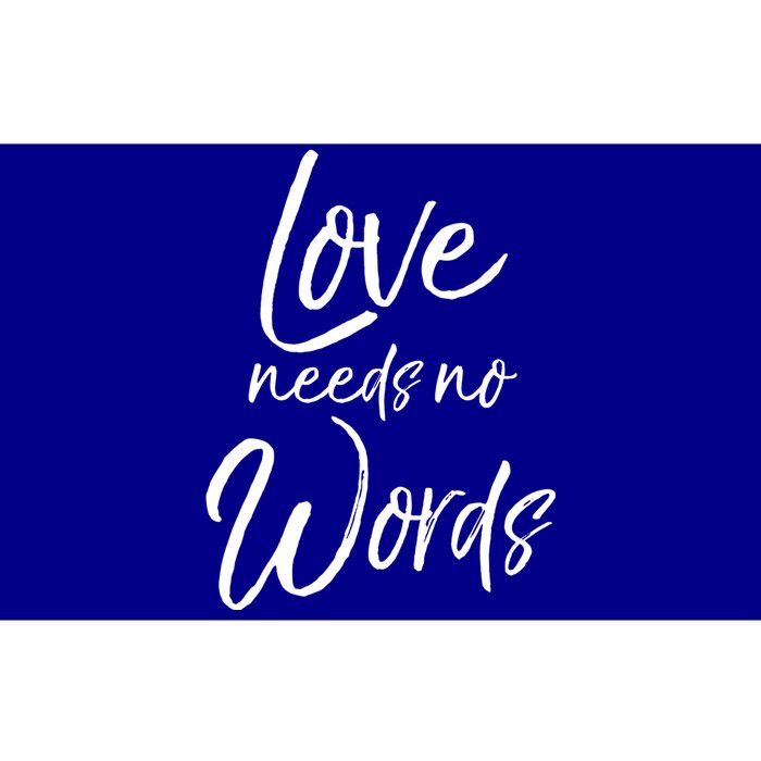 Cute Autism Mother Quote For Moms Gift Loves Needs No Words Gift Bumper Sticker